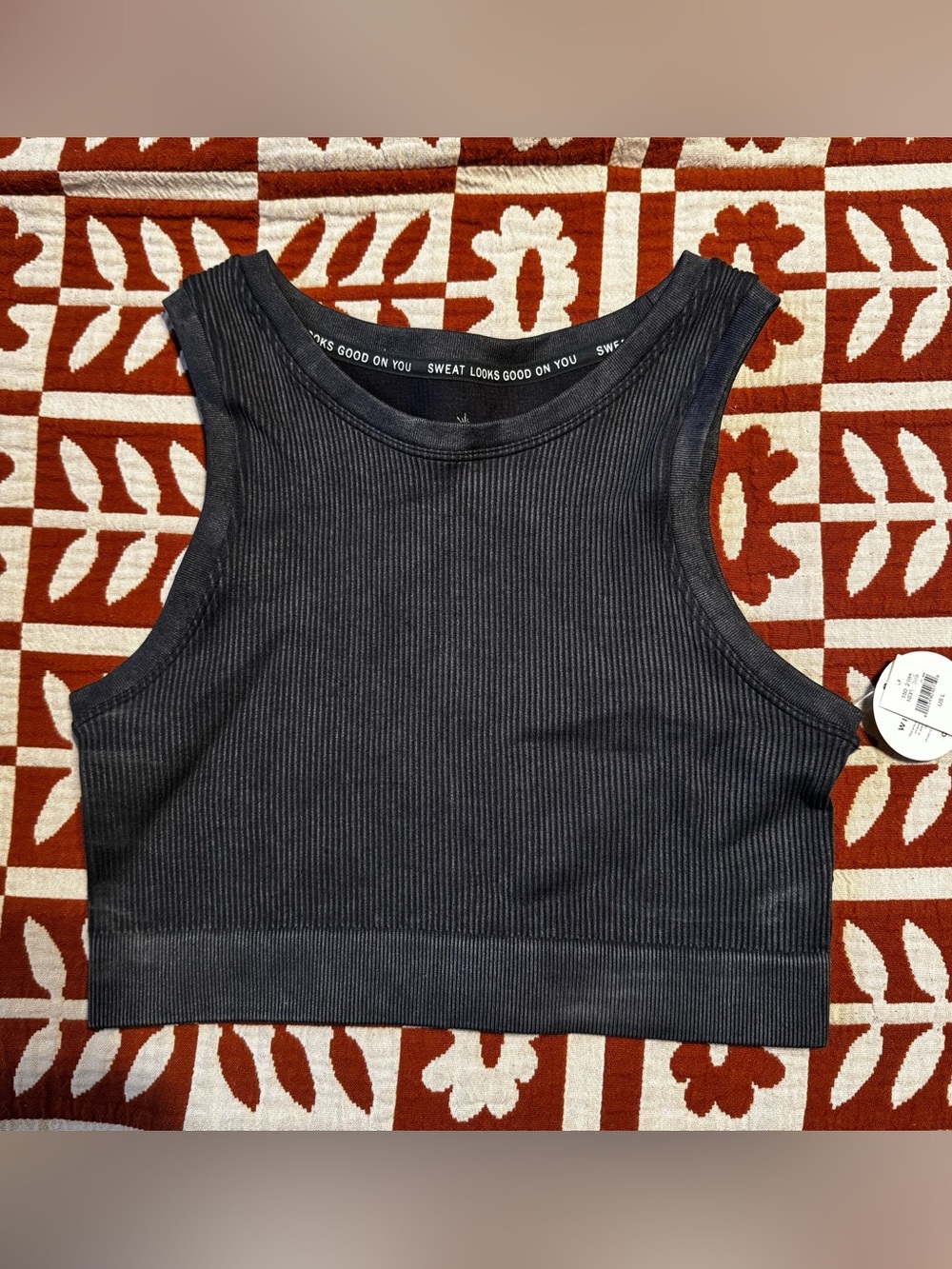 NWT aerie offline Ribbed long line bra - Large